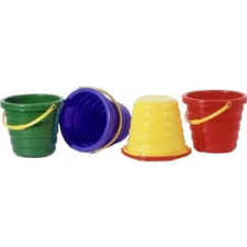Műanyag homokozóvödör - 13 cm, többféle homokozójáték
