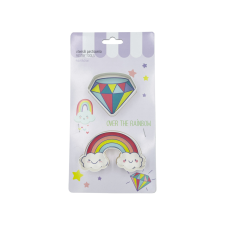  Műanyag kiszúró szett, gyémánt és szivárvány sütés és főzés