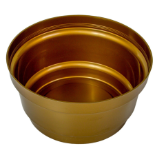  Műanyag nagy tál kerek arany D20cm M10cm dekorációs kellék