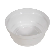  Műanyag nagy tál kerek fehér D18cm M8cm dekorációs kellék