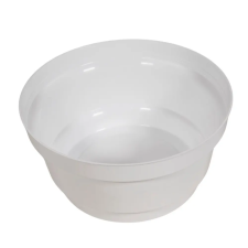  Műanyag nagy tál kerek fehér D20cm M10cm dekorációs kellék