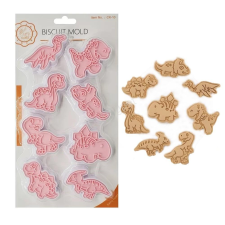  Műanyag sütemény kiszúró és nyomda-dinoszauruszok sütés és főzés