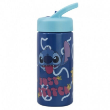  MŰANYAG SZÍVÓSZÁLAS PALACK 410 ML STITCH kulacs, kulacstartó