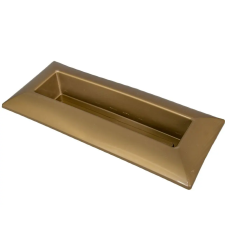  Műanyag tál téglalap alakú arany 39*17cm dekorációs kellék
