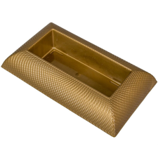  Műanyag tál téglalap alakú mintás arany 29x17cm dekorációs kellék