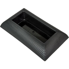  Műanyag tál téglalap alakú mintás fekete 29x17 cm dekorációs kellék