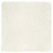  Műbárány szőnyeg Fehér 240 x 240 cm Poliészter lakástextília