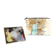 Műbőr neszesszer 22x16,5x1cm,Mucha: Tél smink kiegészítő
