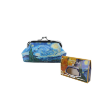 Műbőr pénztárca 20x10x1cm,Van Gogh:Csillagos éj pénztárca