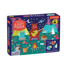 Mudpuppy állatos barátok kempingezéskor illatos puzzle 60 darab puzzle, kirakós