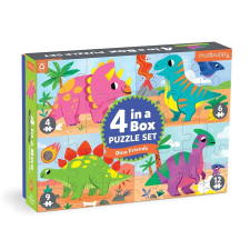 Mudpuppy dinoszaurusz puzzle készlet 4 az 1-ben puzzle, kirakós