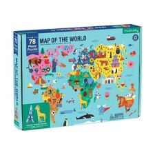 Mudpuppy Geography Puzzle - Világtérkép (78 db) puzzle, kirakós