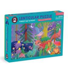 Mudpuppy varázslatos erdei puzzle - nappal és éjjel változó kép puzzle, kirakós