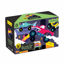 mudpuppy világítós puzzle - szörnyeteg teherautók, 100 darabos puzzle, kirakós