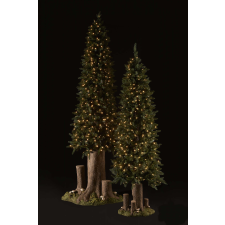  Műfenyő vékony lámpákkal, 260 mini LED, 3D tűk, 150 cm, PE, zöld műfenyő