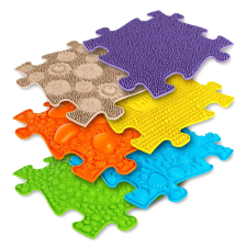 Muffik ortopédiai puzzle szőnyeg - Bébi készlet, A változat, 6 db gyógyászati segédeszköz