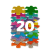 Muffik : Szenzoros ortopédiai mini puzzle szőnyeg szett - 20 db-os