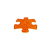 Muffik Tengeri Csillag Narancssárga Mini Kemény Szenzoros Ortopédiai Játszószőnyeg 1db