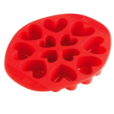  Muffin forma, szilikon, szív, 28,5×23,5 cm sütés és főzés