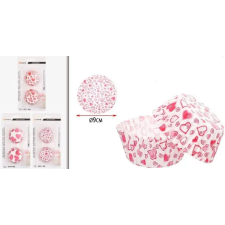  MUFFIN PAPÍR 50DB-OS 3 FÉLE SZIVECSKÉS MINTA ÁTM:9CM konyhai eszköz