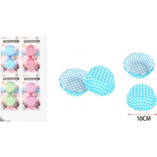  MUFFIN PAPÍR KOCKÁS 4 FÉLE SZÍN ÁTM:10CM konyhai eszköz