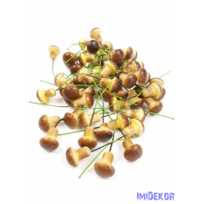  Műgomba mini 1,5cm 50db/csomag - Barna dekorációs kellék