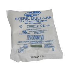  Mull lap 10x10 steril, vágott (100 lap) gyógyászati segédeszköz