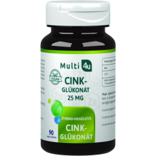 Multi 4u cink-glükonát 25mg vegán tabletta 90 db gyógyhatású készítmény