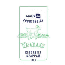  Multi 4u countryside kecsketej szappan teafaolajos 100 g tisztító- és takarítószer, higiénia