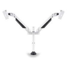 Multibrackets asztali rögzítő Gas Lift Dual, dönthető, forgatható 15-32", fehér tv állvány és fali konzol