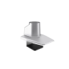 Multibrackets gas lift single desk clamp silver