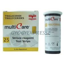  Multicare Triglicerid tesztcsík (25 db) gyógyászati segédeszköz
