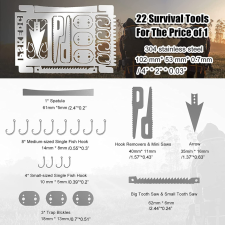  Multifunkcionális horgász-, kemping- és vadászeszköz horgászkiegészítő