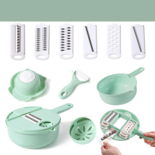  Multifunkcionális konyhai szeletelő készlet kék színben, zöldségek és gyümölcsök előkészítéséhez konyhai eszköz