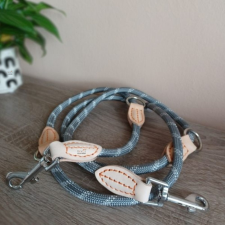  Multifunkcionális Kutya Kiképző Póráz-L - Szürke nyakörv, póráz, hám kutyáknak