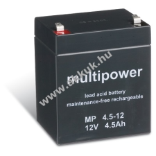 Multipower Ólom akku 12V 4,5Ah (Multipower) típus MP4,5-12 barkácsgép akkumulátor