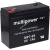 Multipower Ólom akku 6V 7Ah (Multipower) típus MP7-6S helyettesíti: 6V 7,2Ah