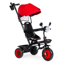 Multistore Tricikli háromkerekű forgatható üléssel napellenzővel 3in1 piros tricikli