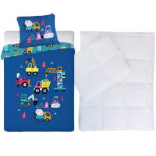 Munkagépes ovis ágynemű szett (blue) babaágynemű, babapléd