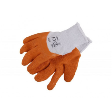  Munkavédelmi kesztyű krepp latex, vágásbizt.,csúszásgátlós (narancs színű)