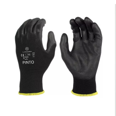  munkavédelmi mártott kesztyű fekete színben 10