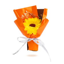  Műnövény dekoráció - napraforgó - 17 x 11 x 3 cm dekoráció