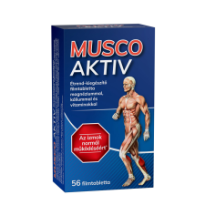Musco aktiv étrend-kiegészítő filmtabletta magnéziummal, káliummal és vitaminokkal 56 db gyógyhatású készítmény