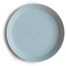 MUSHIE Round Dinnerware Plates tányér Powder Blue 2 db babaétkészlet