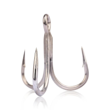 MUSTAD UN INLINE TREBLE - 5X STRONG TITAN STEEL 8/0 2DB/CS horog