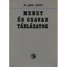 Műszaki Könyvkiadó Menet és csavar táblázatok - Dr. Janik József antikvárium - használt könyv