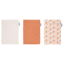  Muszlin fürdetőkesztyű bambusszal Luma Flowerfever Nude 3db babatörülköző, kifogó