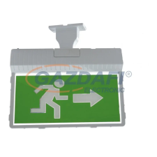 MUTLUSAN Függeszthető, mennyezeti Ledes kijáratjelző, jobbra mutató világítás