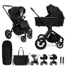 MUUVO Kombinált babakocsi Quick SE 2 Chromium black szett 2in1 babakocsi