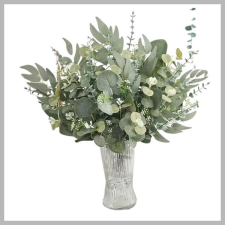  Művirág csokor – Eukaliptusz és fűzfa levelek – TA1005318 dekoráció